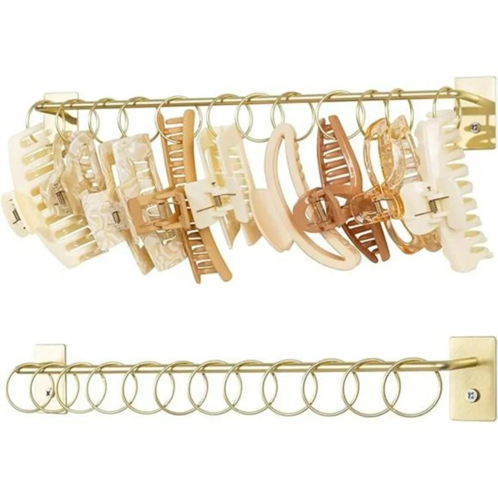 Wall Mounted Hair Clip Holder Metal Claw Clip Organizer Storage for Women Girls